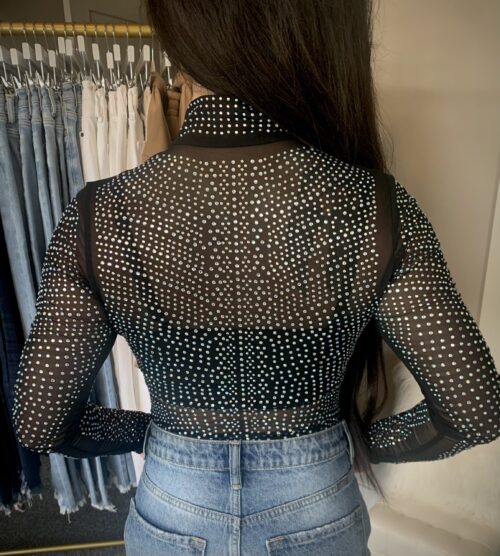 Rhinestone mesh bodysuit - Image 2