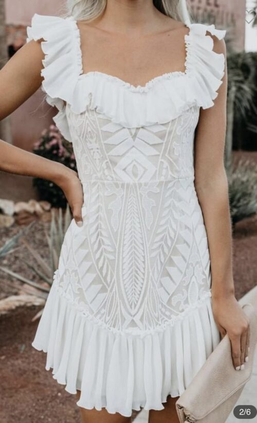 Glowing boho style dress